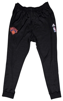 2015-16 Kristaps Porzingis New York Knicks Game Used Warm Up Pants (Steiner)